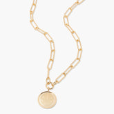 14k Solid Gold Monogrammed Initial Necklace