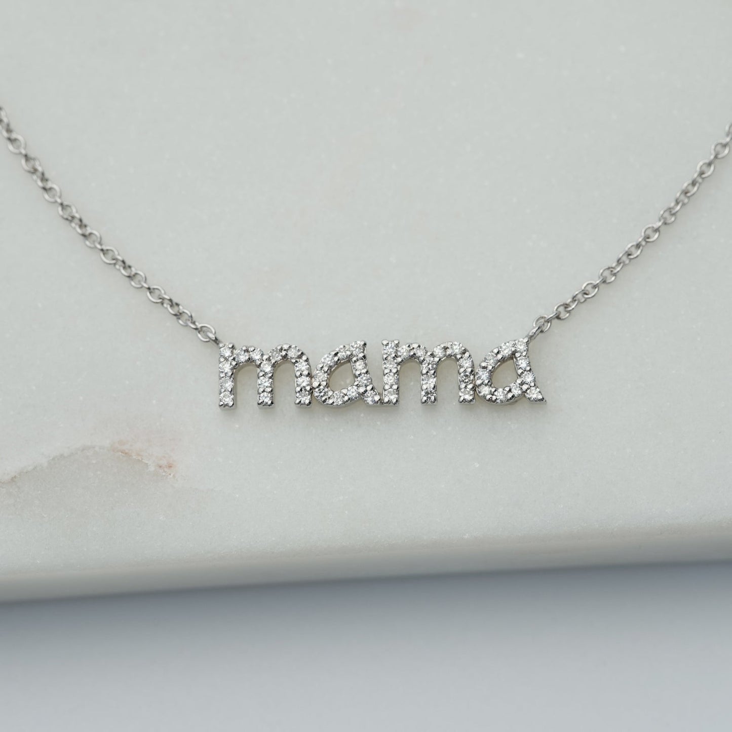 Personalized Charm Mama Pendant Necklace