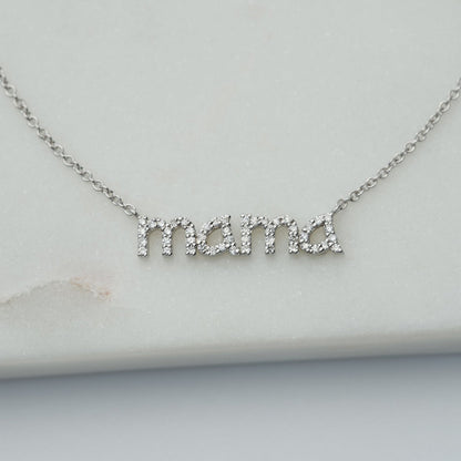 Personalized Charm Mama Pendant Necklace