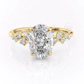 0.50 To 2.00 CT Oval Cut Lab Grown Diamond Ring