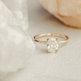 Oval Diamond Solitaire Engagement Ring