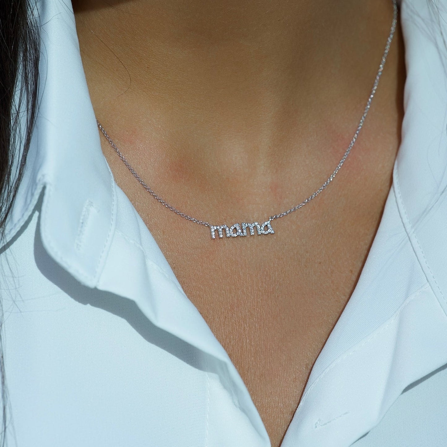 Personalized Charm Mama Pendant Necklace