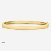 Stackable Gold Bangle for Anniversary Gift