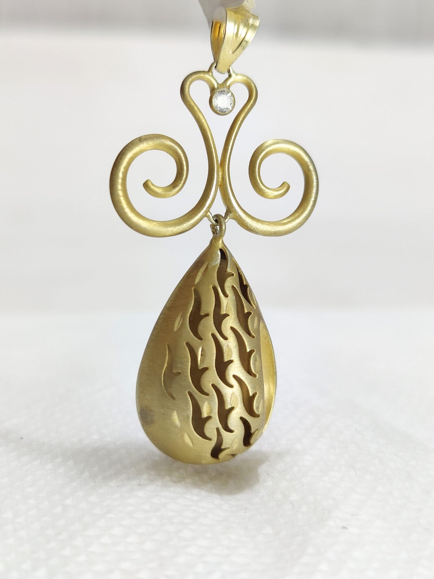 Long Pear Shape Statement Pendant Jewelry