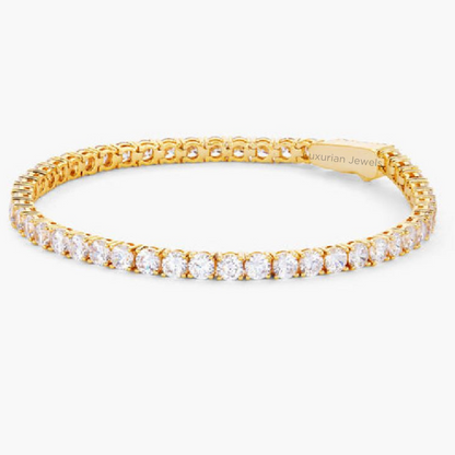 14K Round Cut Diamond Tennis Bracelet