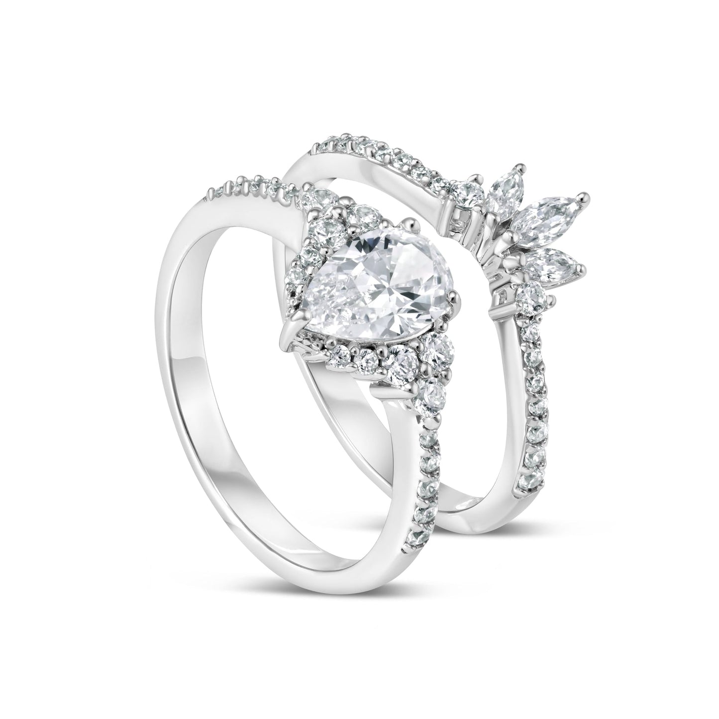 2.10 CT Multi Diamond Bridal Wedding Ring 