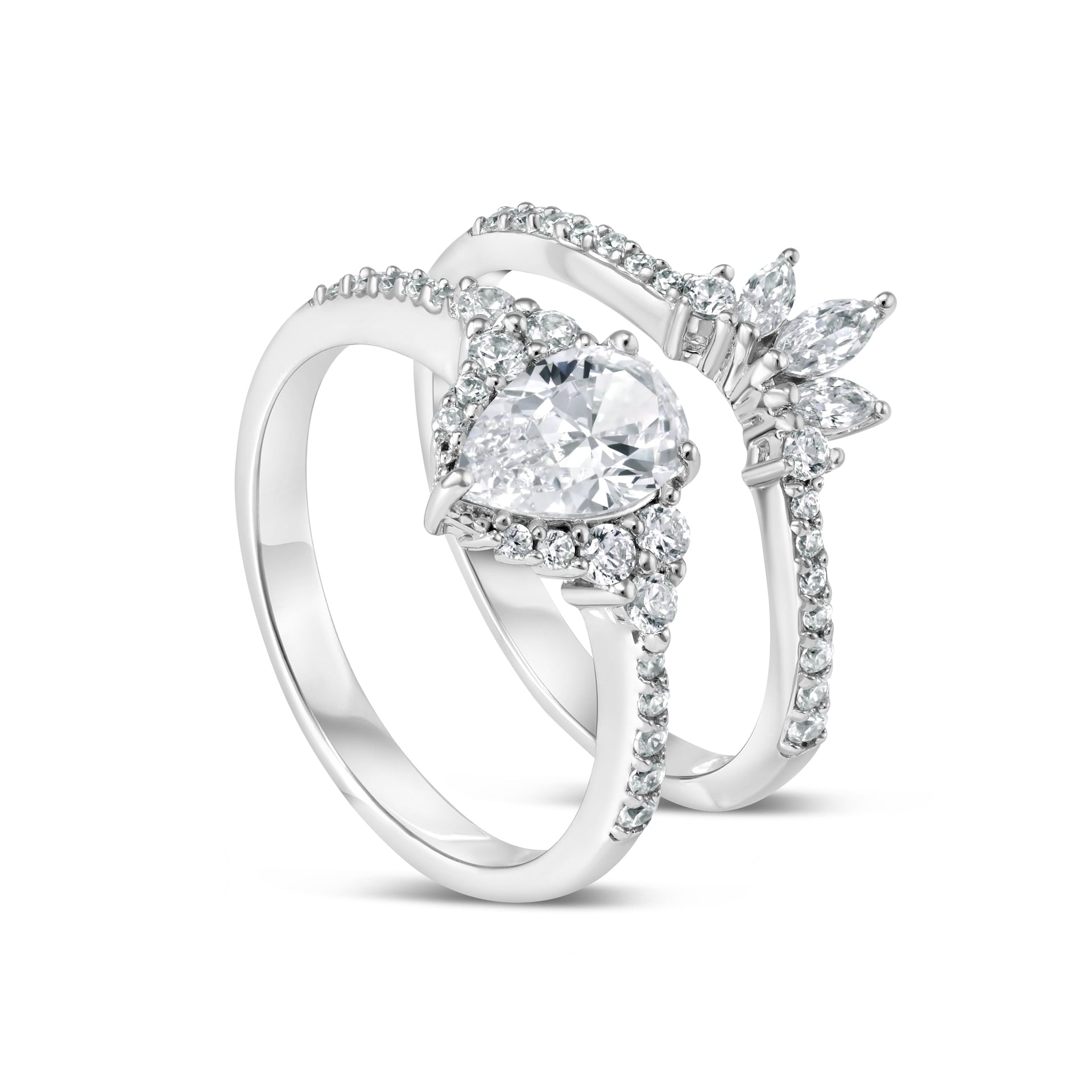 2.10 CT Multi Diamond Bridal Wedding Ring 