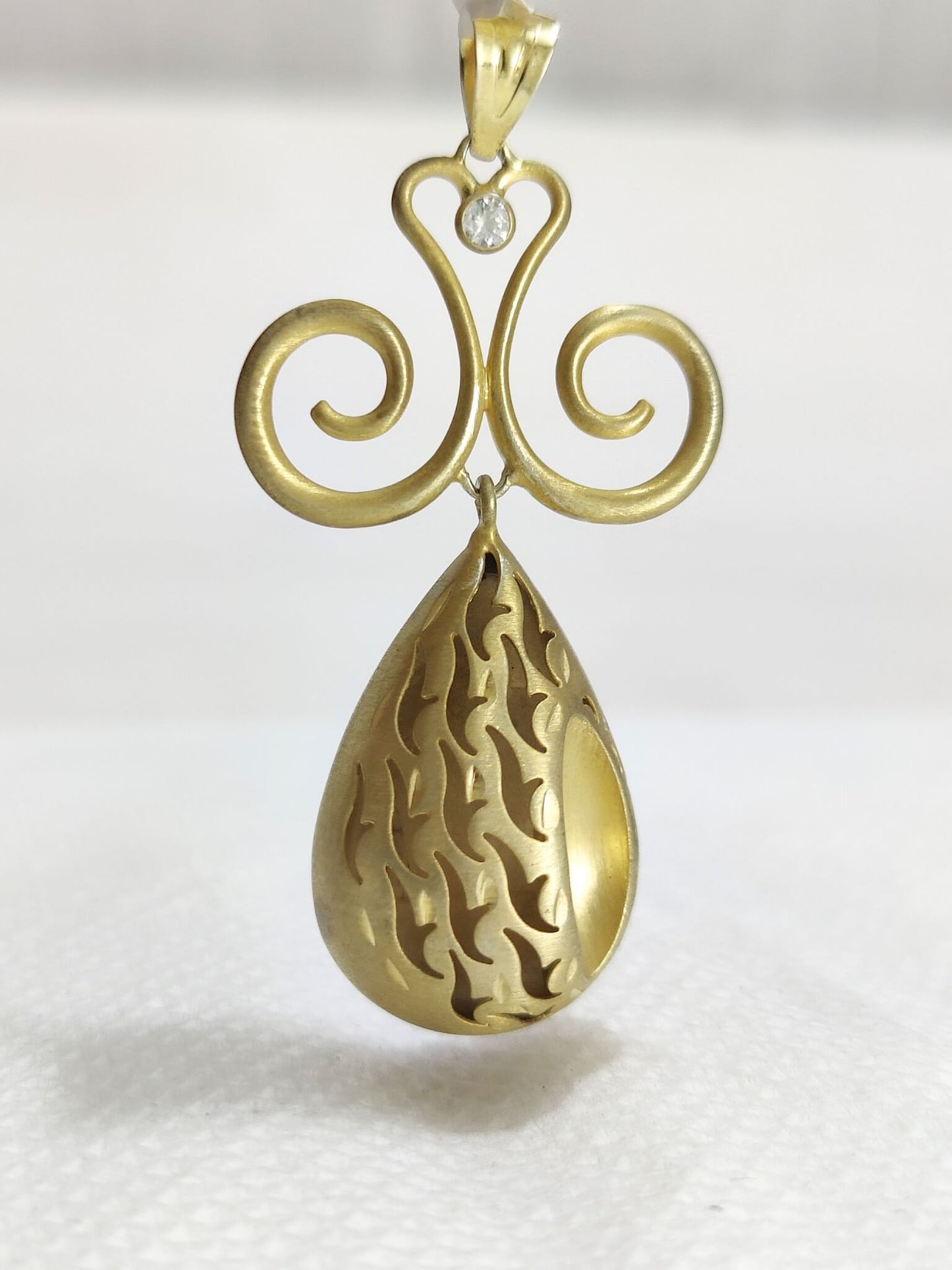 Long Pear Shape Statement Pendant Jewelry