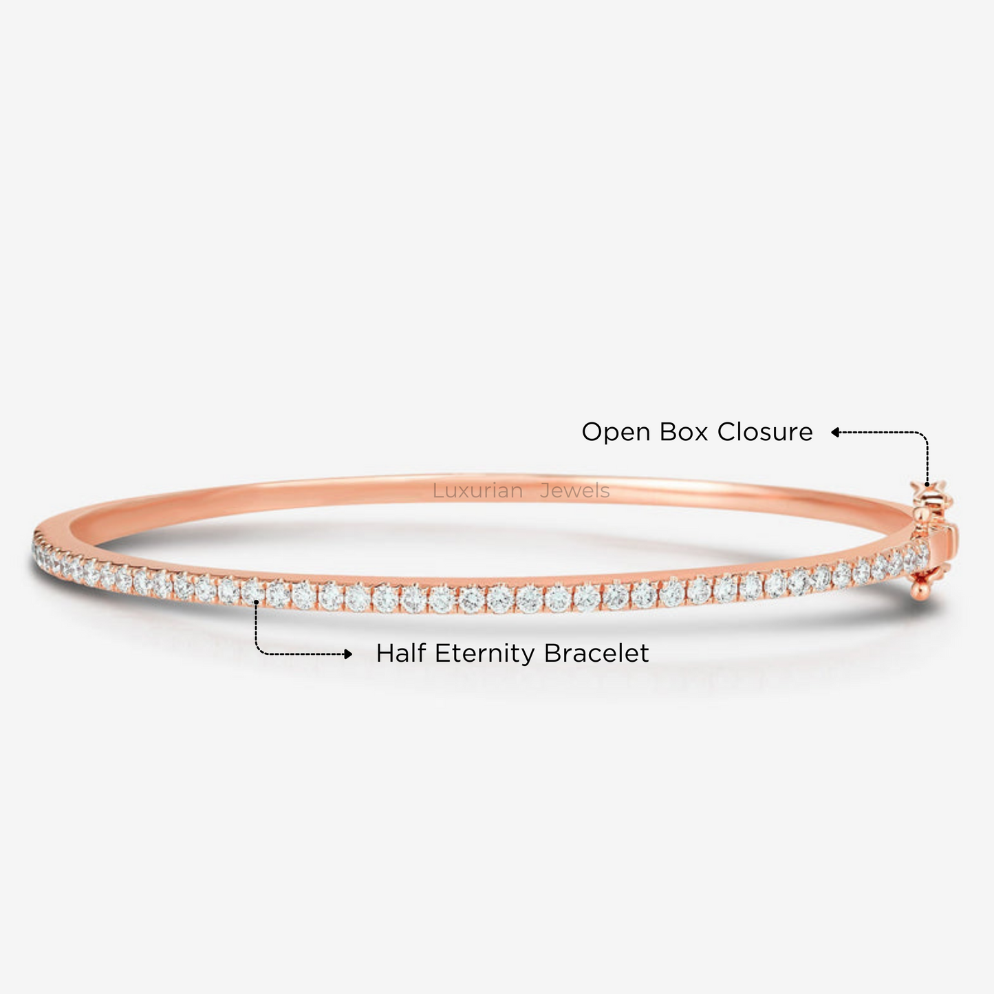 Round Cut Stackable Proposal Tennis Bracelets