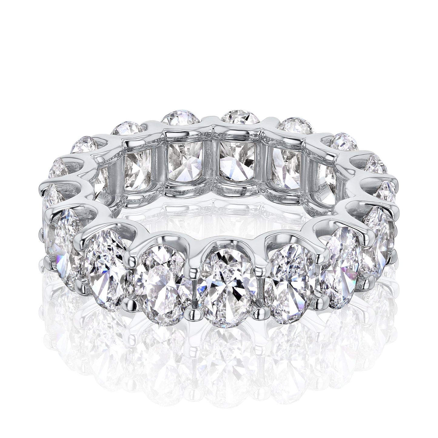 Oval Cut Diamond Eternity Ring Band