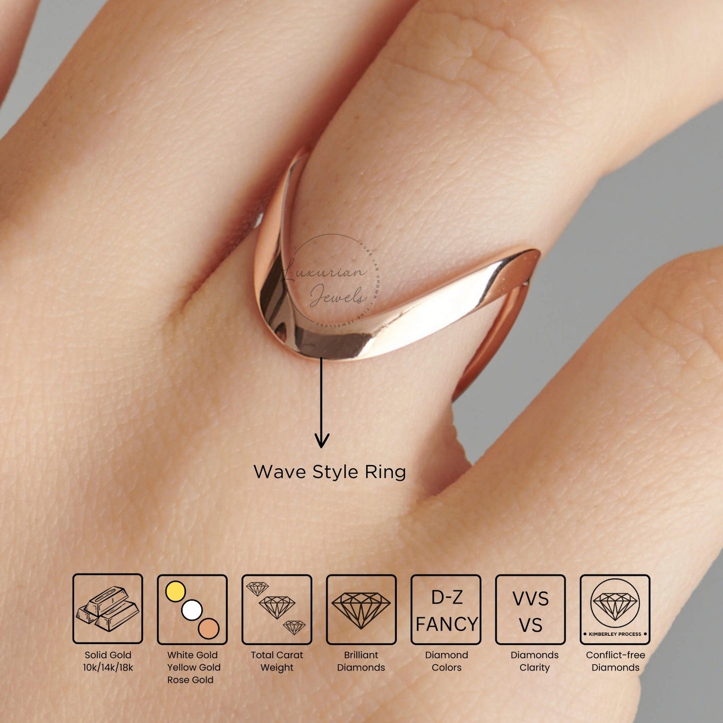 Solid Gold Vanki Ring