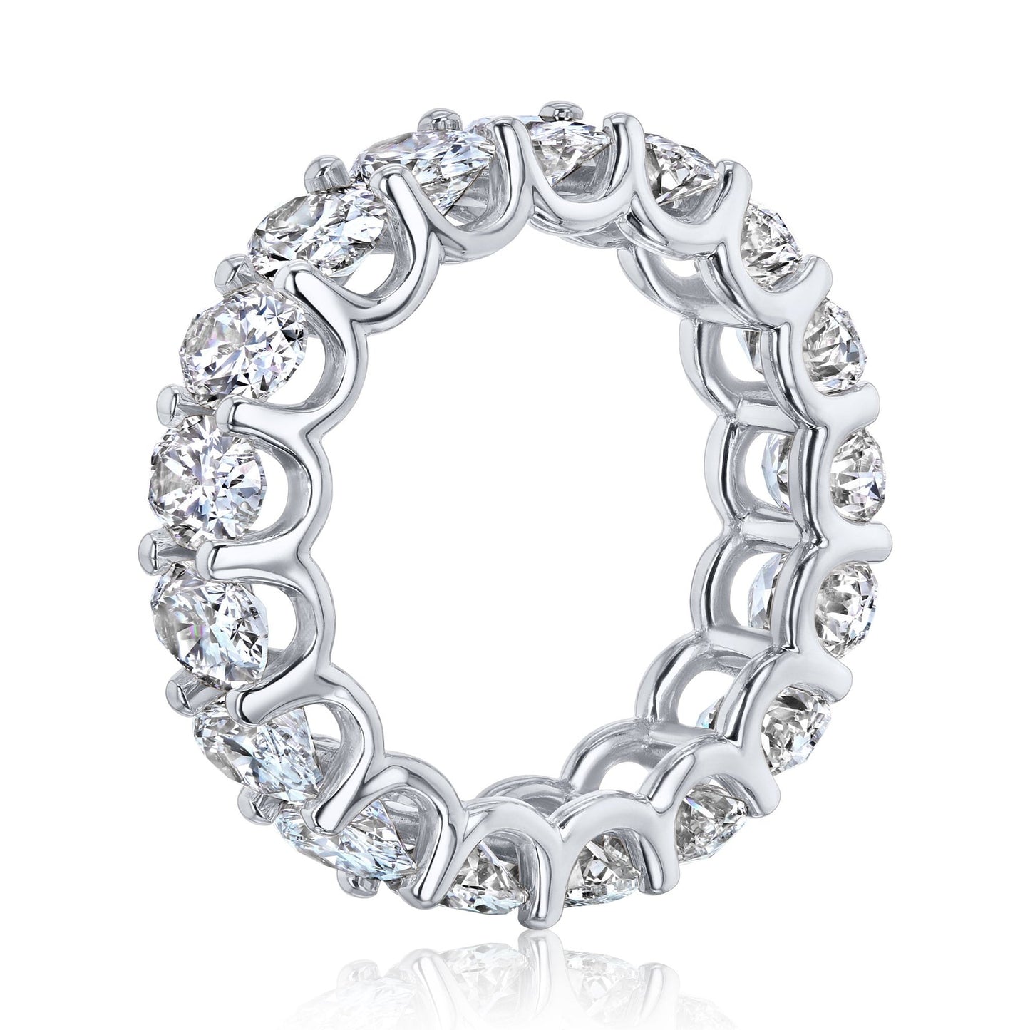 Oval Cut Diamond Eternity Ring Band