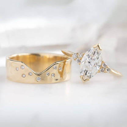 Marquise Lab Grown Diamond Wedding Ring