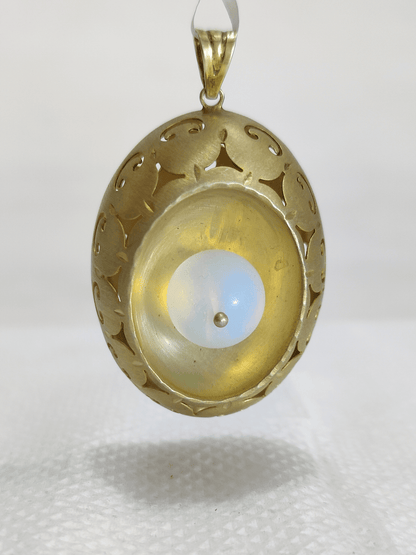 18K Gold Plated Moonstone Pendant