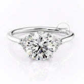  Round Cut Lab Grown Diamond Engagement Ring