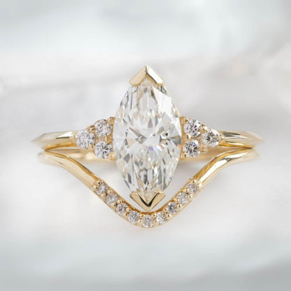 Marquise Lab Grown Diamond Wedding Ring