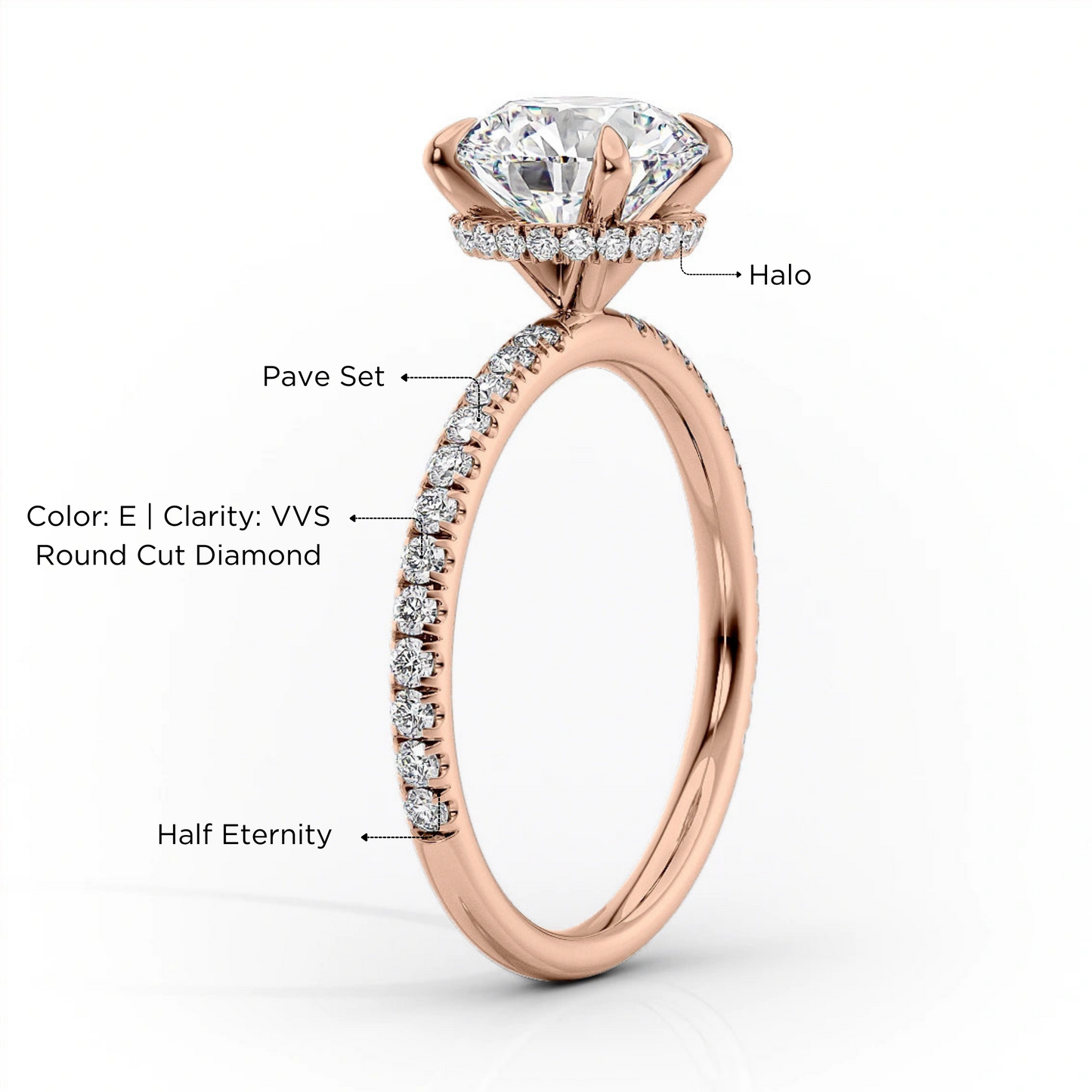 Oval Cut Halo Engagement Ring