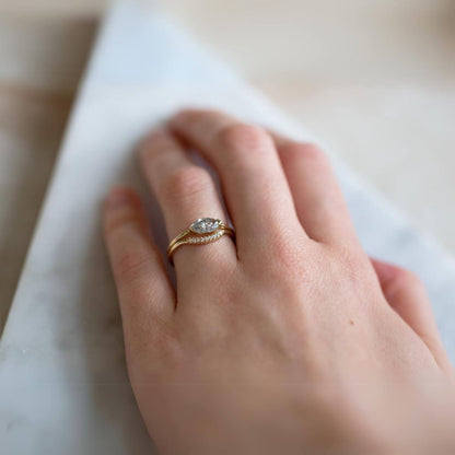 Solid Gold Curve Wedding Band