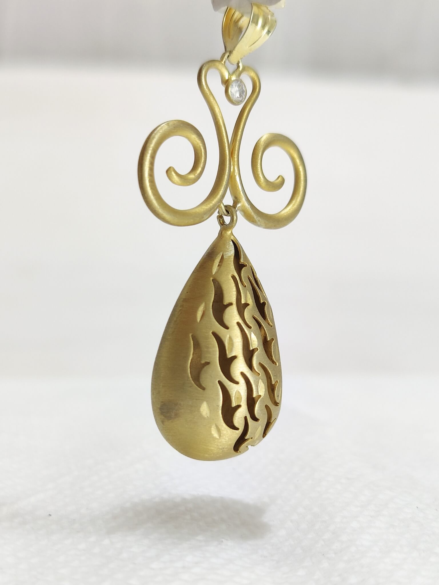 Long Pear Shape Statement Pendant Jewelry