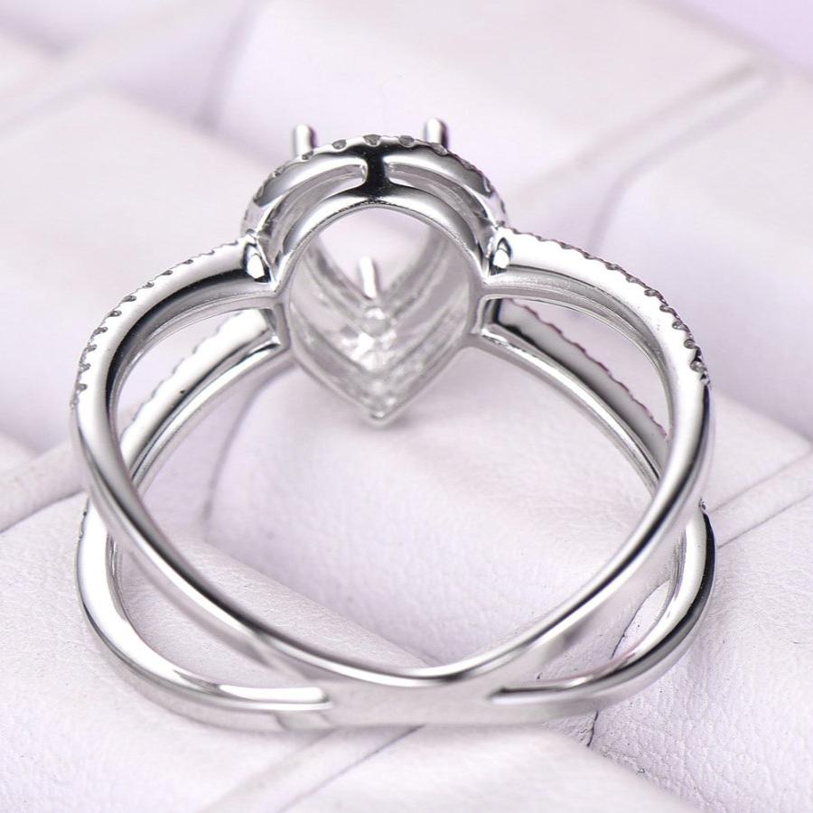 3 Prong Ring Semi Mount, Wedding Ring