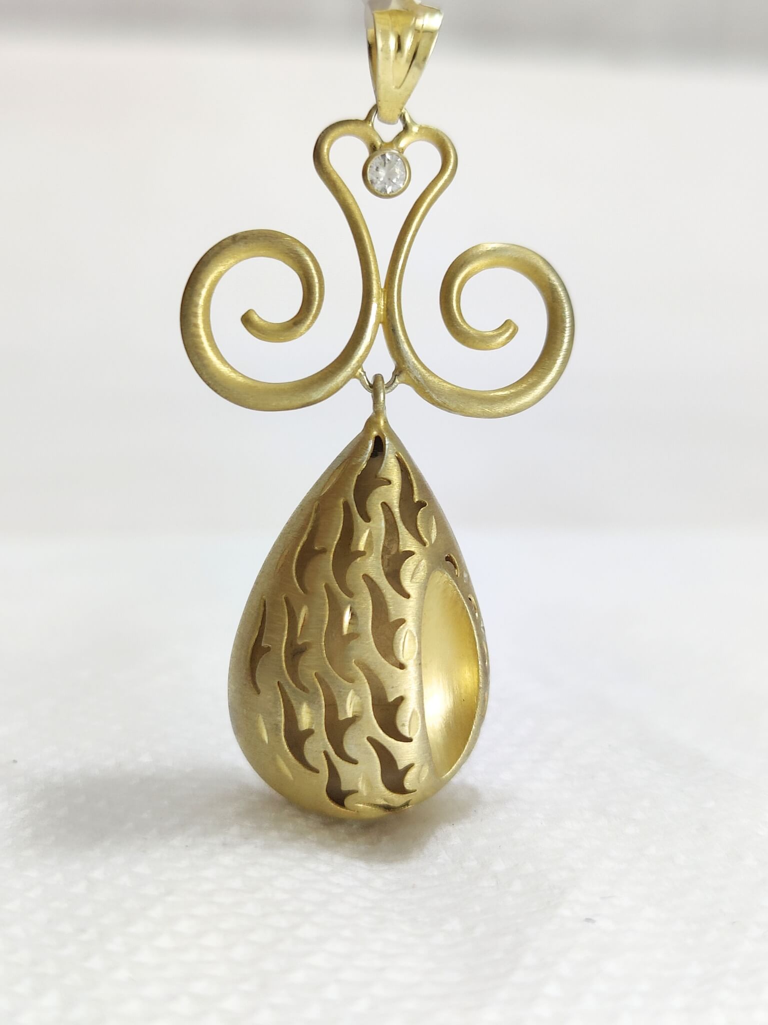 Long Pear Shape Statement Pendant Jewelry