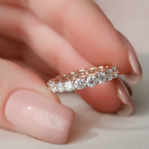 Round Cut Diamond Stacking Bridal Band