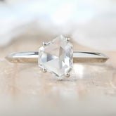 Shield Cut Solitaire Diamond Ring For Proposal Ring