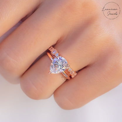 Pear Shaped Lab Grown Engagement Ring