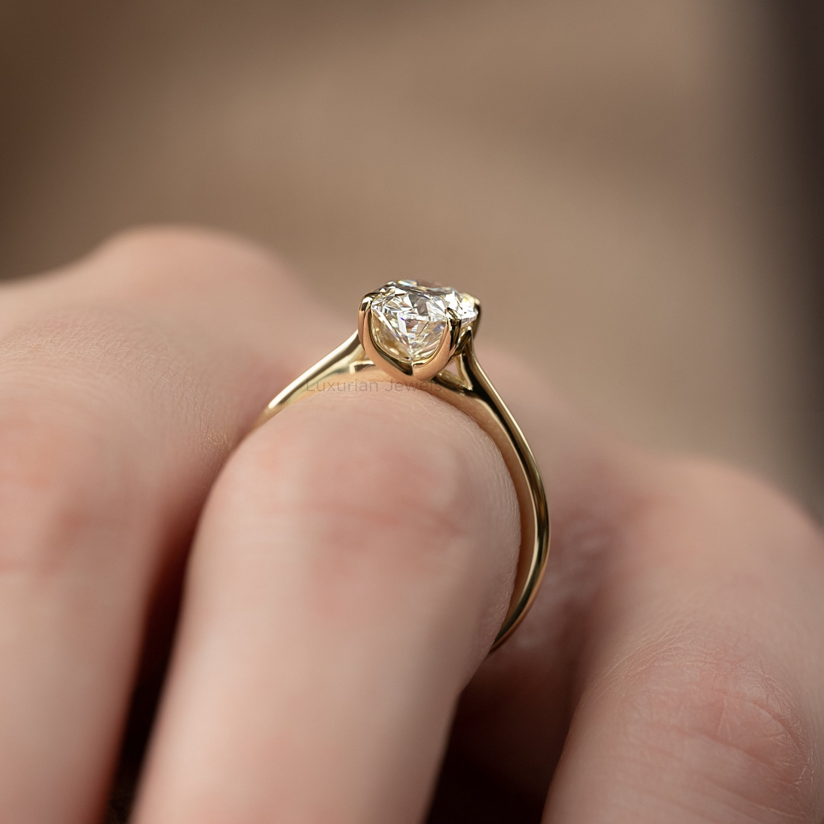 0.25- 2.00 Carat Oval Cut Solitaire Ring