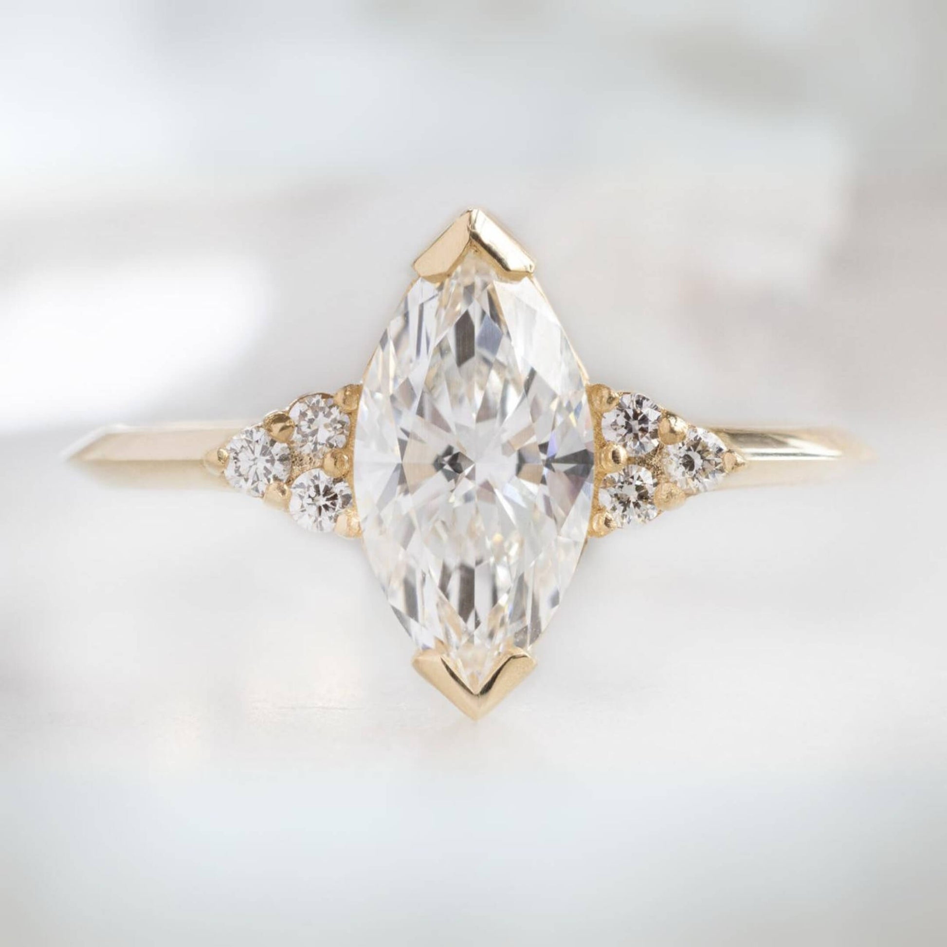 Marquise Lab Grown Diamond Wedding Ring