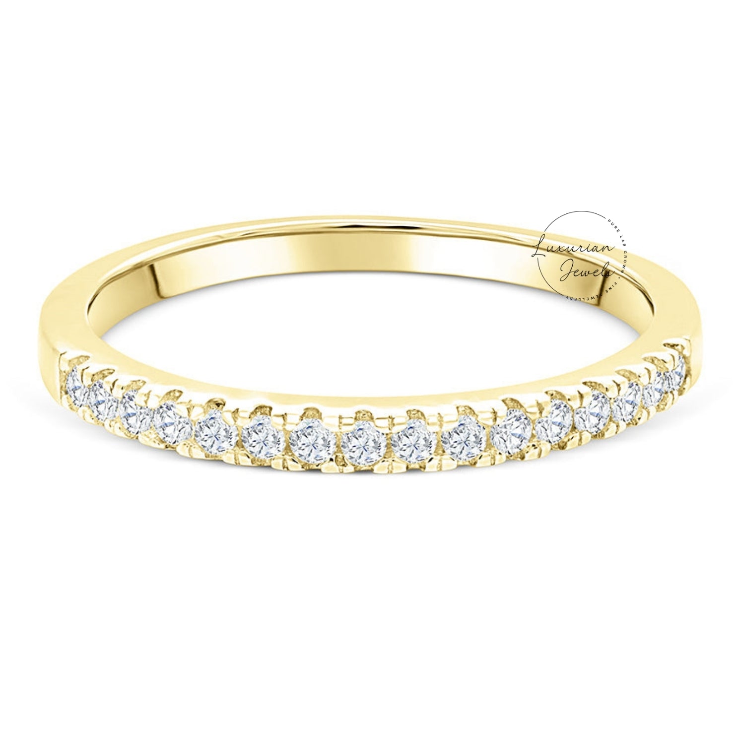 Round Cut Half Eternity Diamond Ring