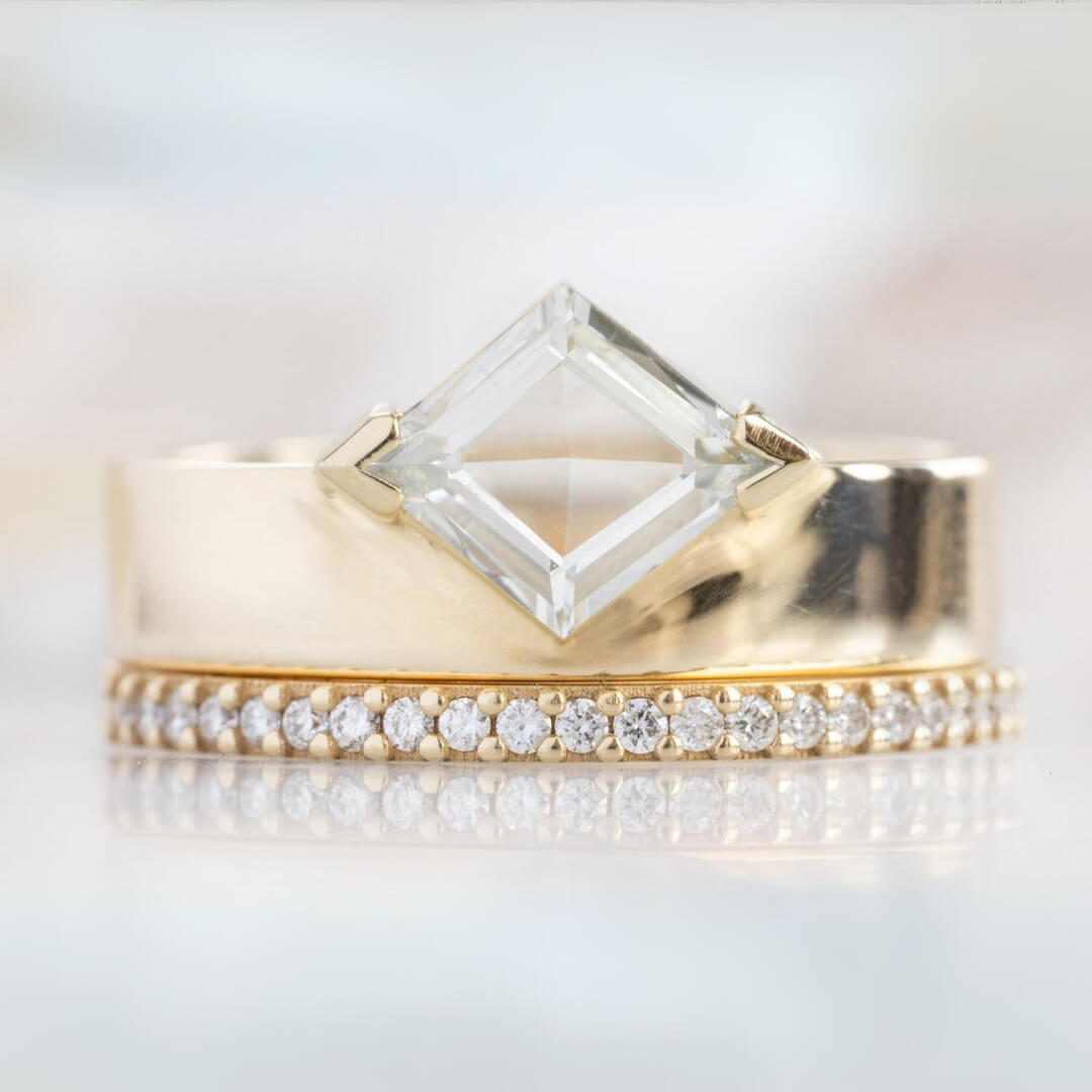 Kite Cut Lab Grown Diamond Solitaire Ring