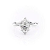 6 Claw Prong Marquise Cut Engagement Ring