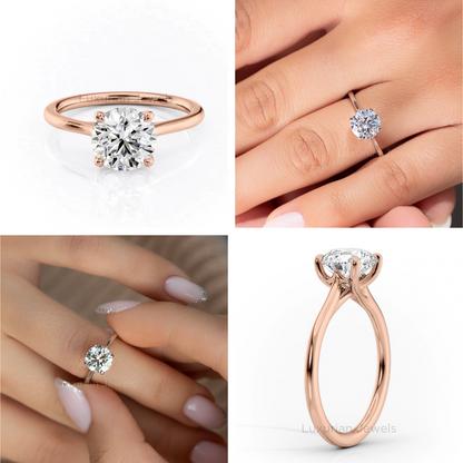 Round Diamond Solitaire Engagement Ring