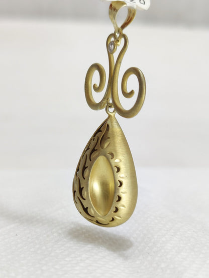 Long Pear Shape Statement Pendant Jewelry