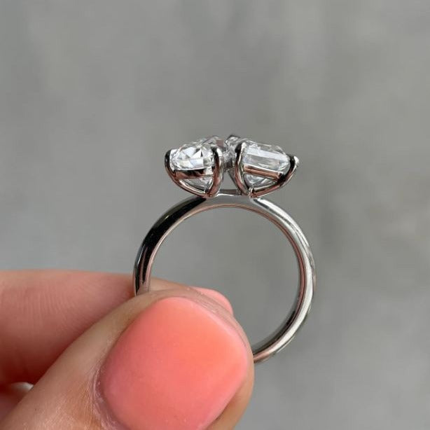 925 Silver Ring, Toi Et Moi Ring