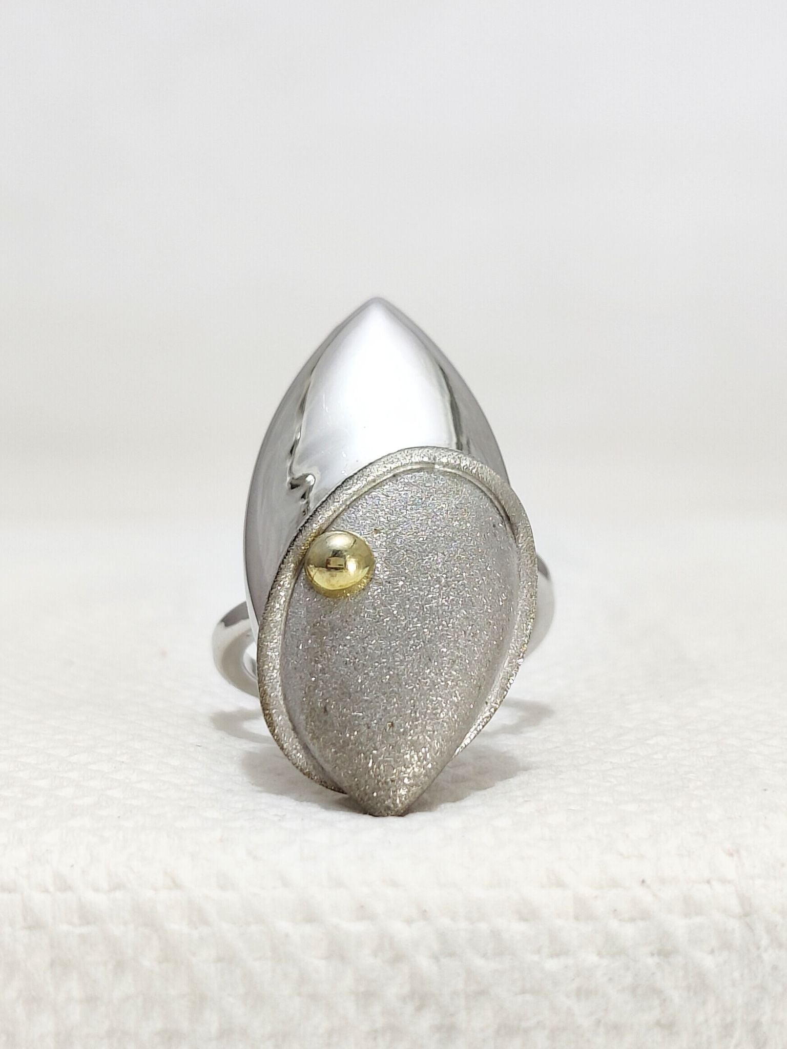 Statement Modern Design 925 Sterling Silver Ring