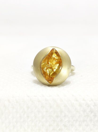 Amber Ring, Cognac Amber Ring