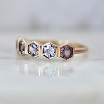 Amethyst Wedding Band