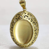 Antique Design Large Oval Pendant