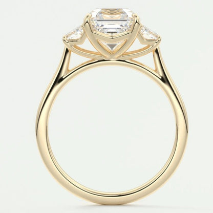 Asscher Cut Diamond Wedding Ring