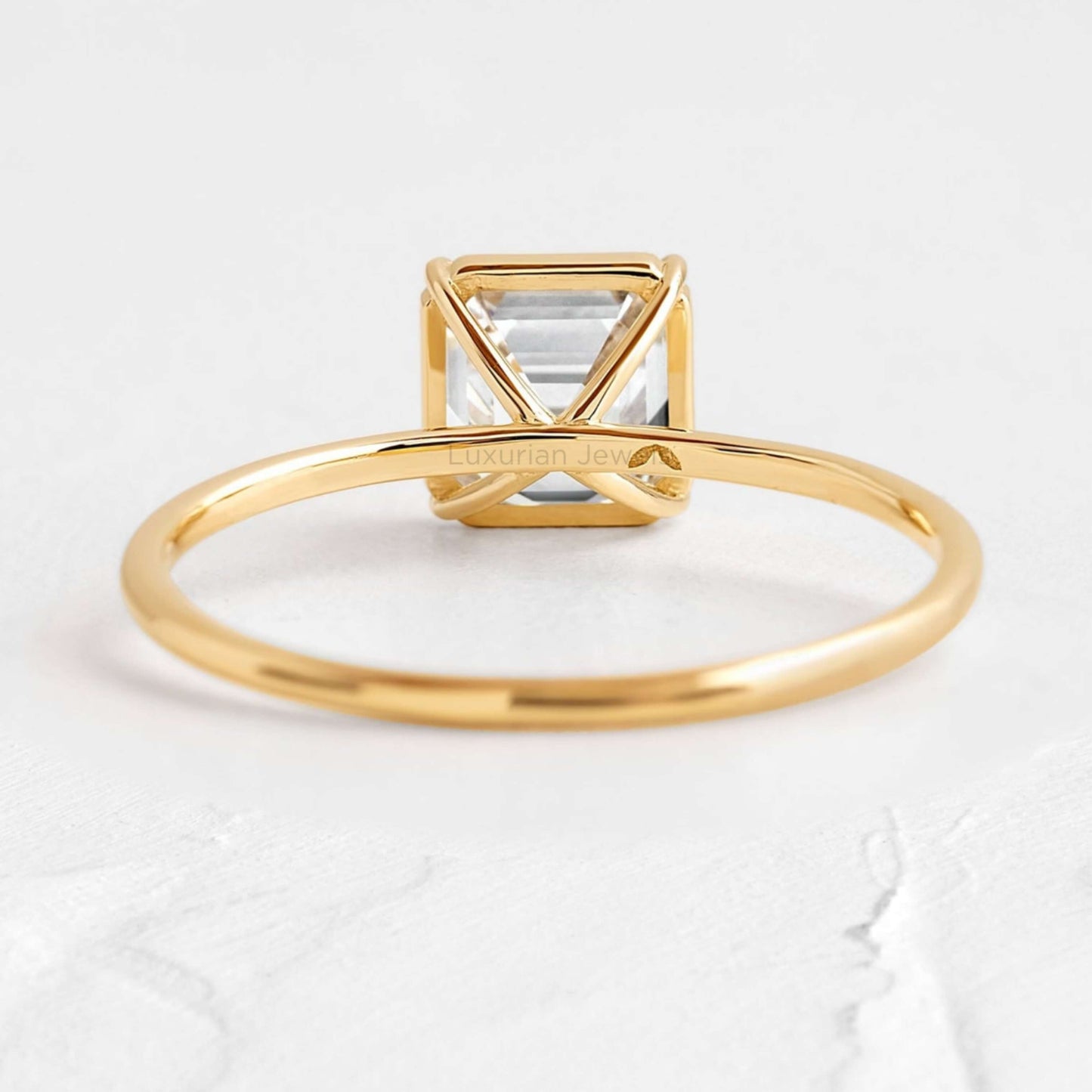 Asscher Cut Engagement Ring