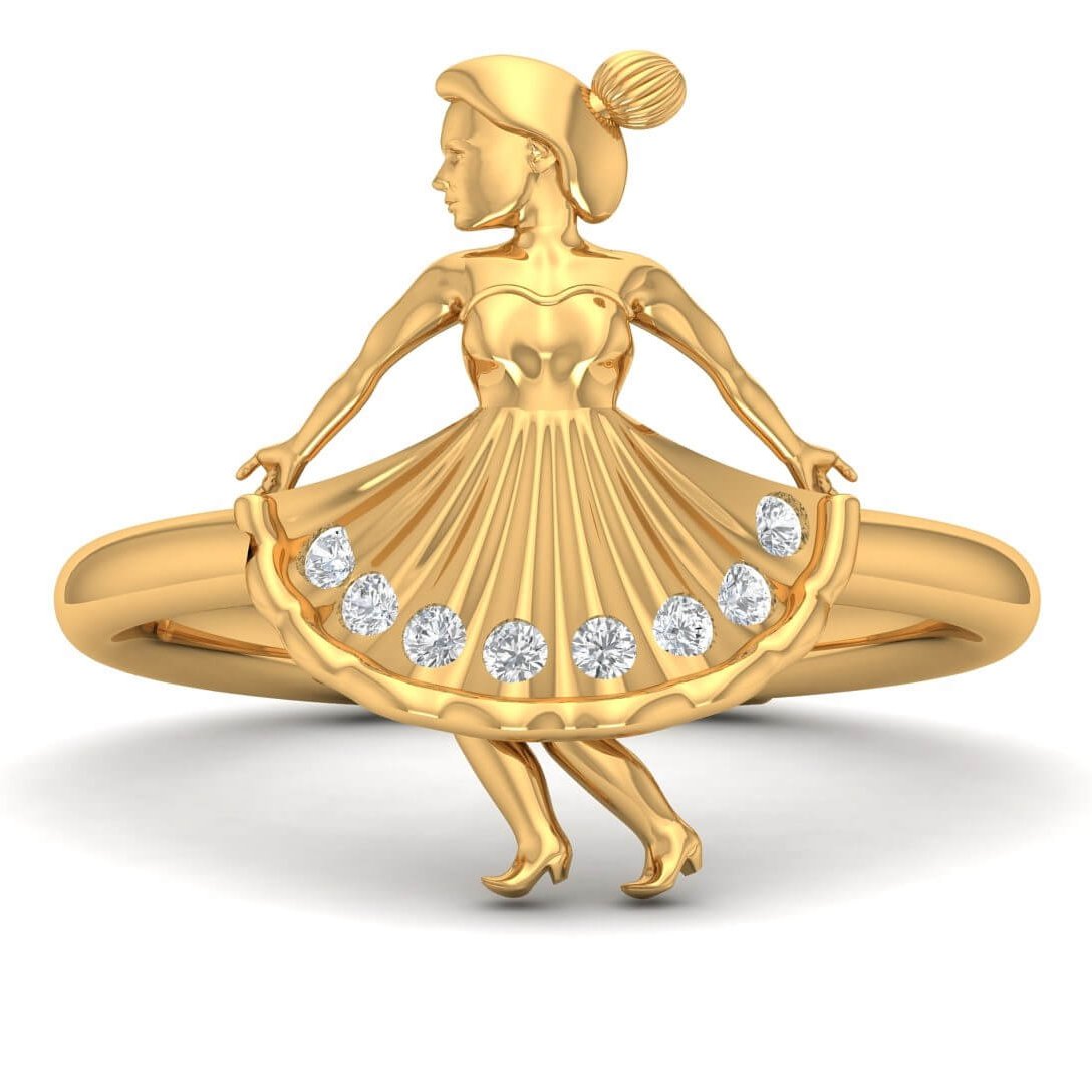 Barbie Doll Kids Diamond Ring