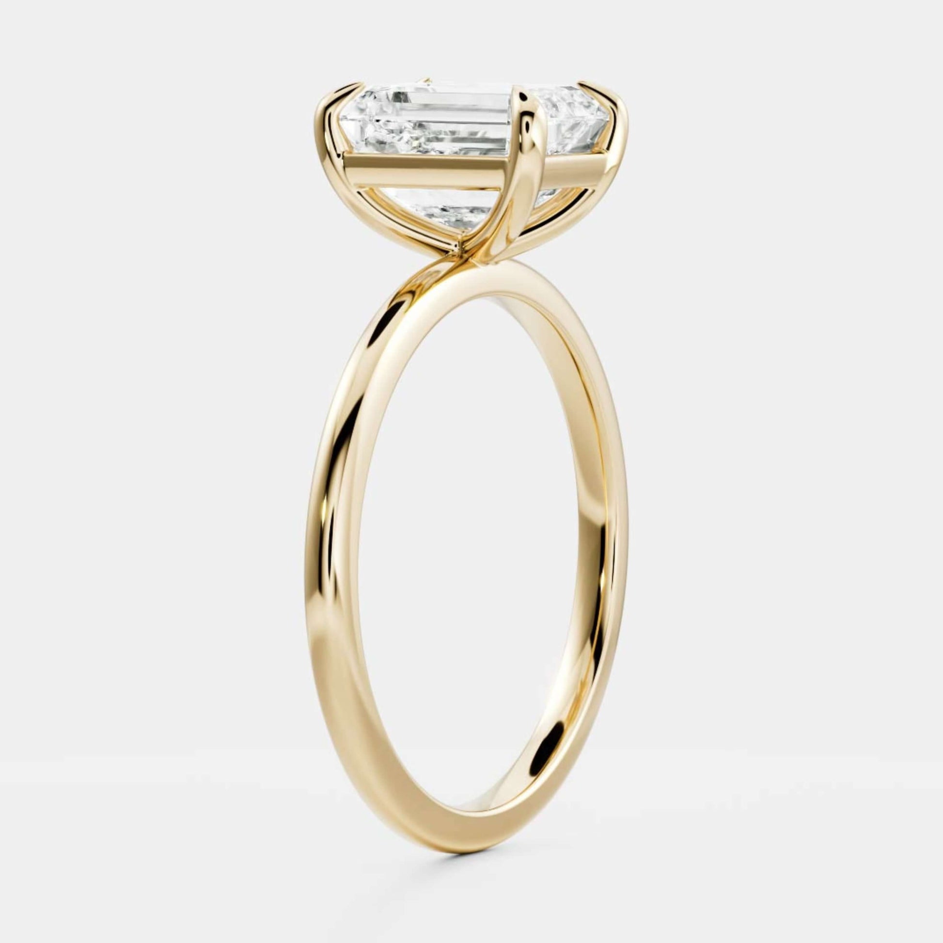 Basket Style Diamond Ring, Stackable Ring