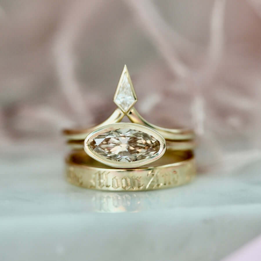 Beautiful Champagne Diamond Ring 