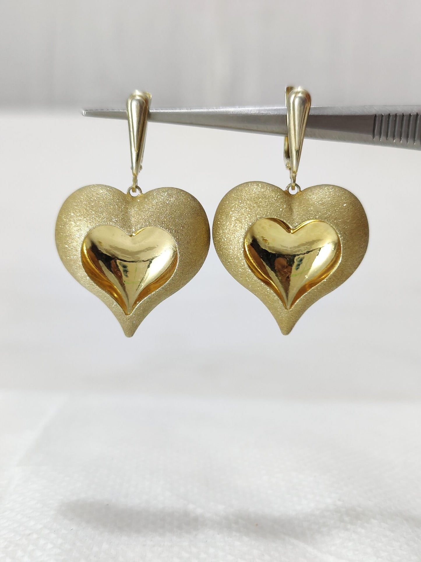 Beautiful Heart Shaped Hoop Earrings