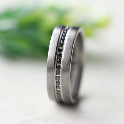 Black Diamond Full Eternity Ring