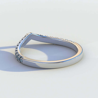 Blue Diamond Wedding Ring