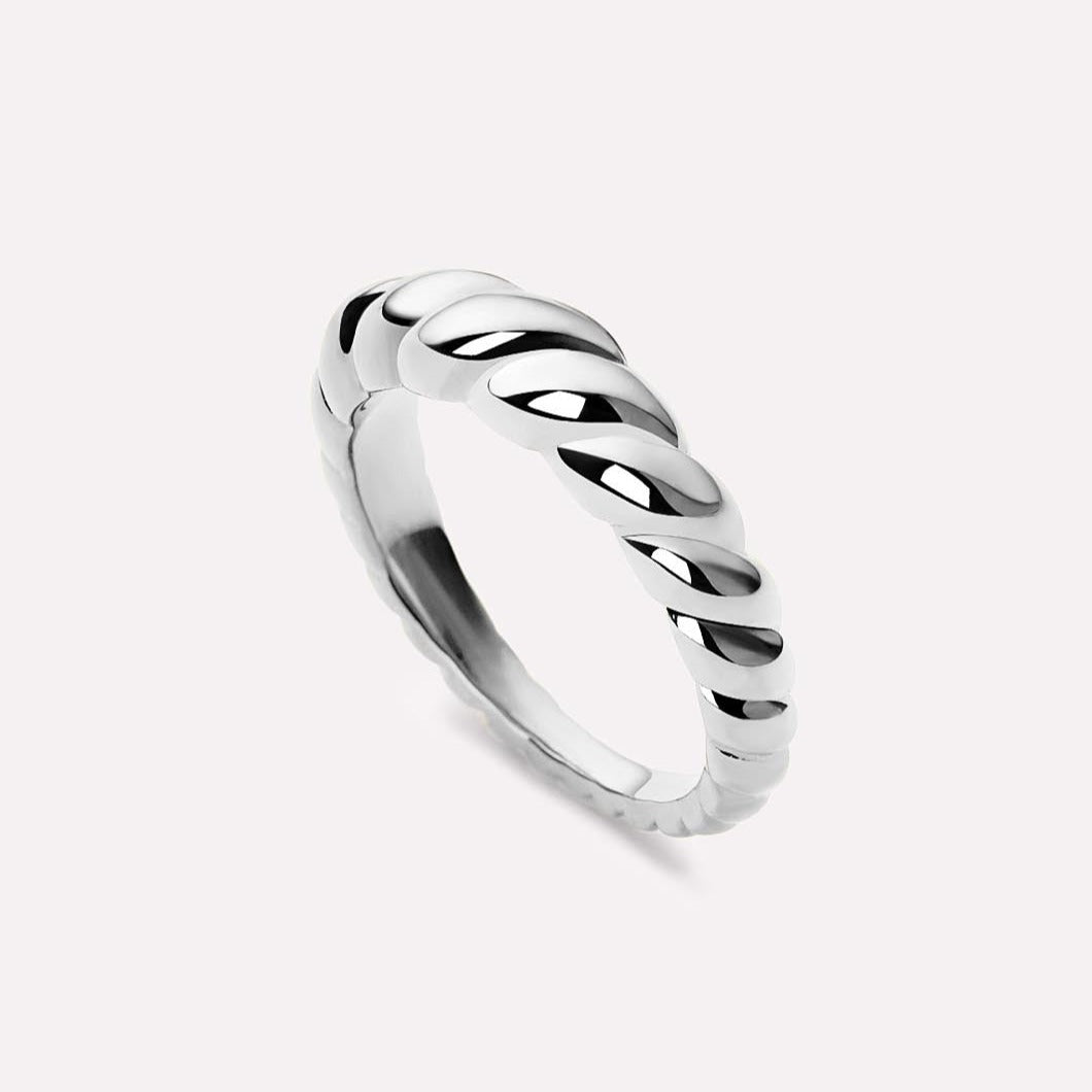 Braided Twist Ring For Women