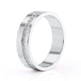 Channel Set Diamond Wedding Band